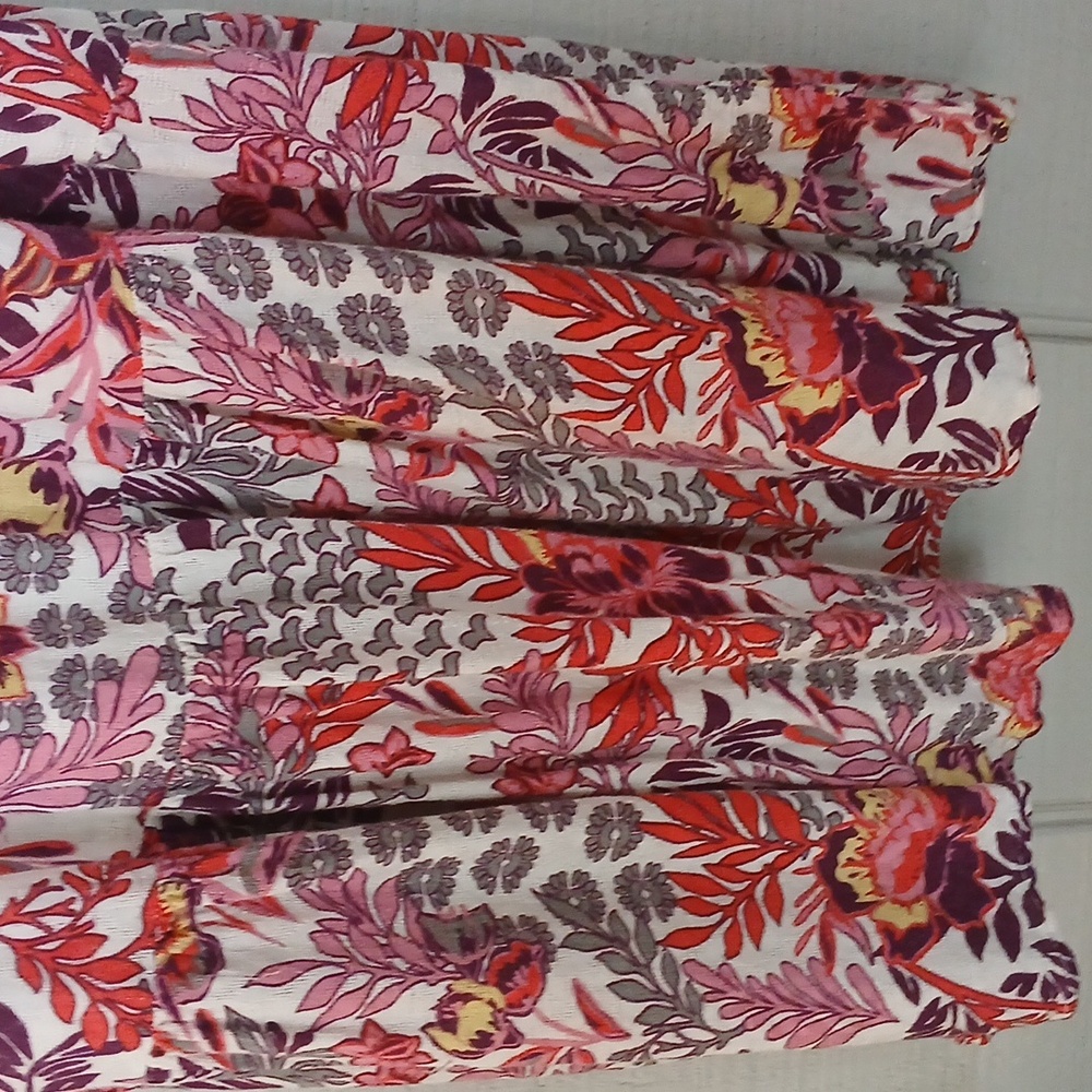 Knox Rose Boho Floral Maxi Tiered Dress Size Small - Picture 6 of 10